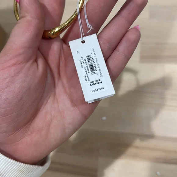 Kate Spade Gold and Pink Floral Earrings - Picture 3 of 3